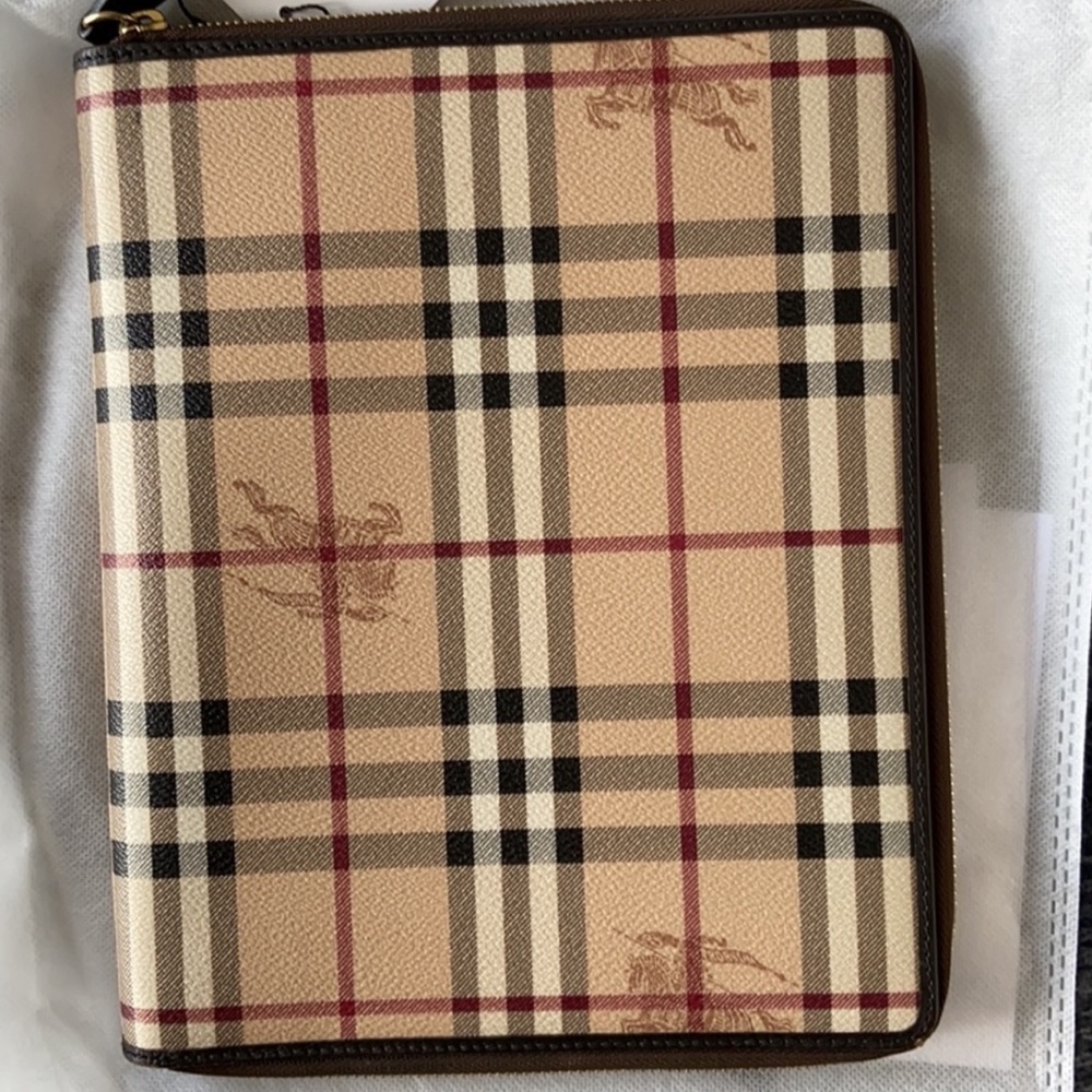 Burberry iPad case with strap